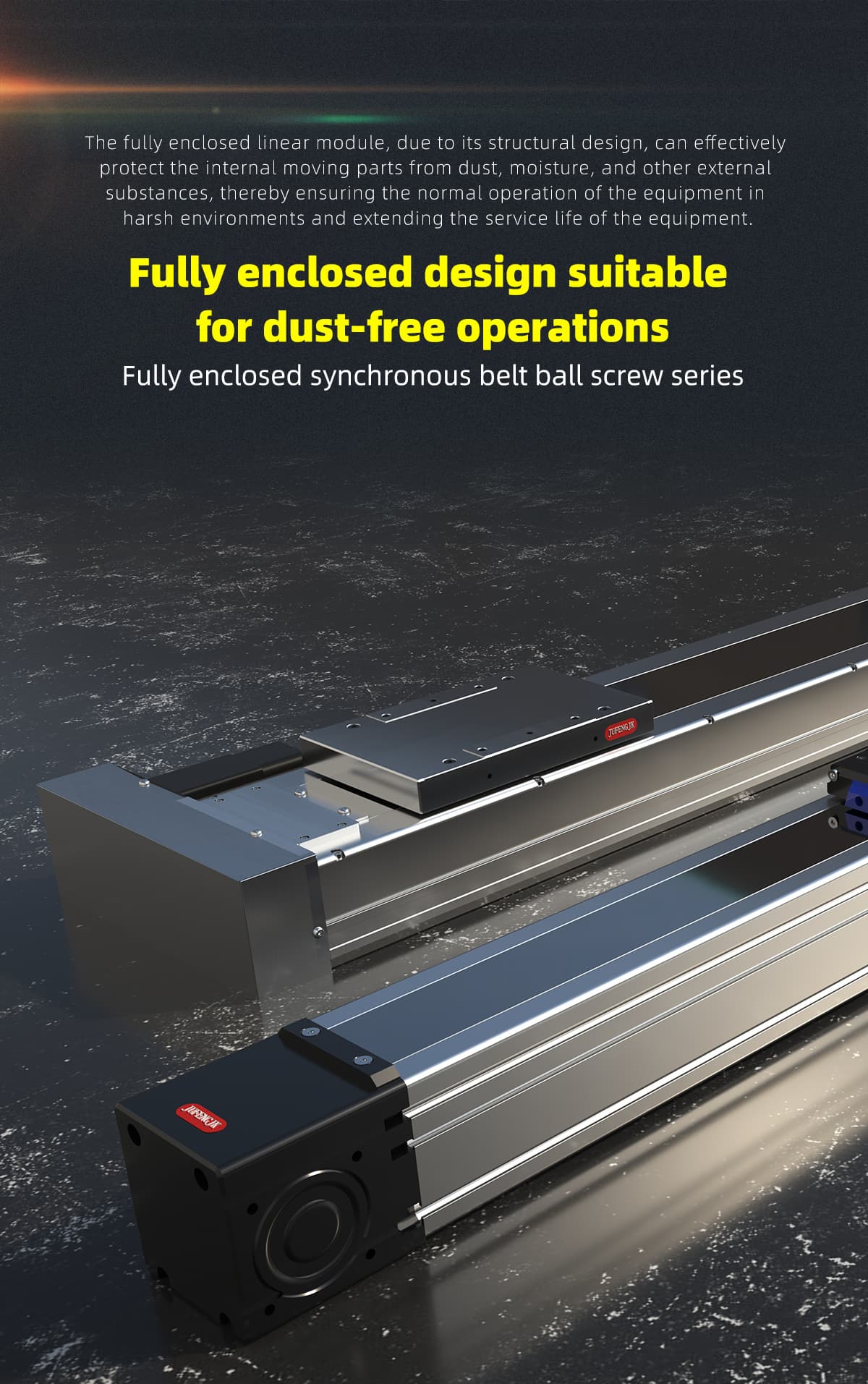 Fully enclosed synchronous belt ball Linear module (Linear actuator) screw series