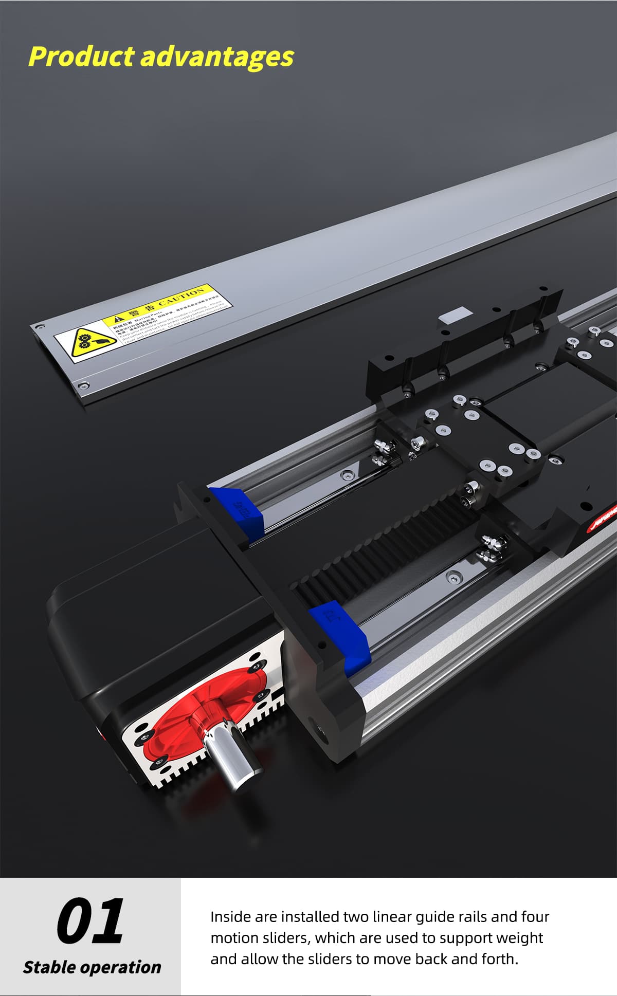 Belt Guide rail Linear actuator