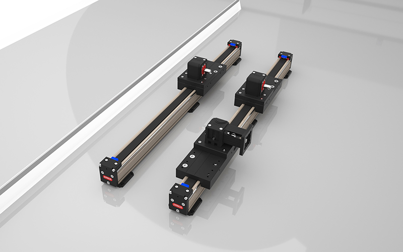 The motor is installed on the slider